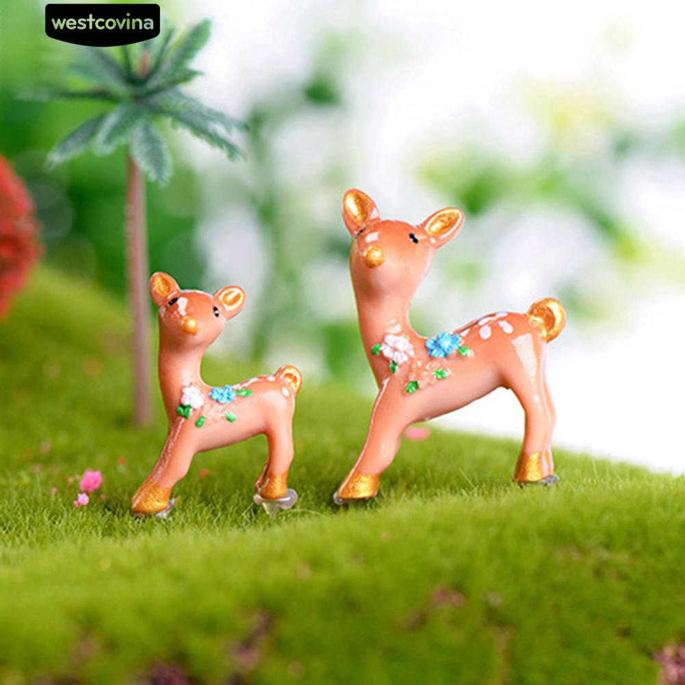 Mô Hình Chú Hươu Mini Trang Trí Tiểu Cảnh