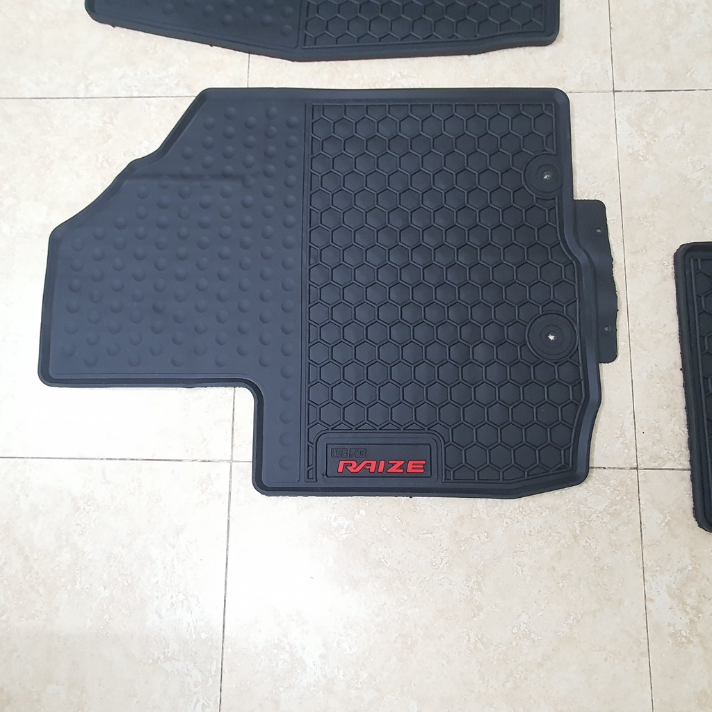 HÀNG CAO CẤP|Thảm Lót Sàn Cao Su Cho Xe Toyota Raize 2021 2022 - hàng không mùi , cao su đúc, vừa form xe,