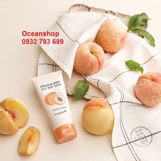 Tẩy da chết toàn thân Peach & Seed Jelly Body Scrub về hàng SALE