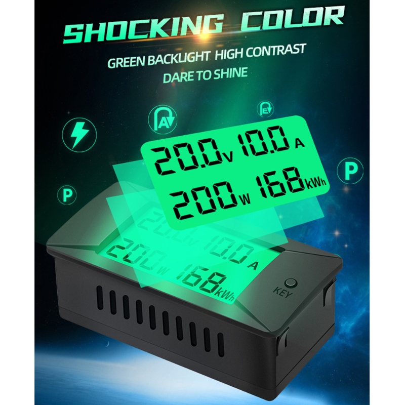 1 Chiếc Công Tắc Nguồn Kỹ Thuật Số Hiển Thị LCD DC 0-300V 0-300A