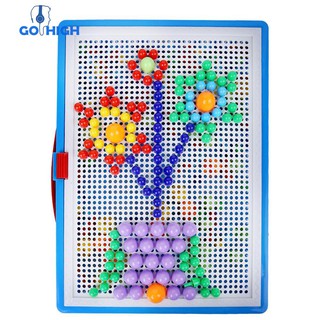 Bộ đồ chơi xếp hình bằng hạt nhựa màu sắc cho trẻ