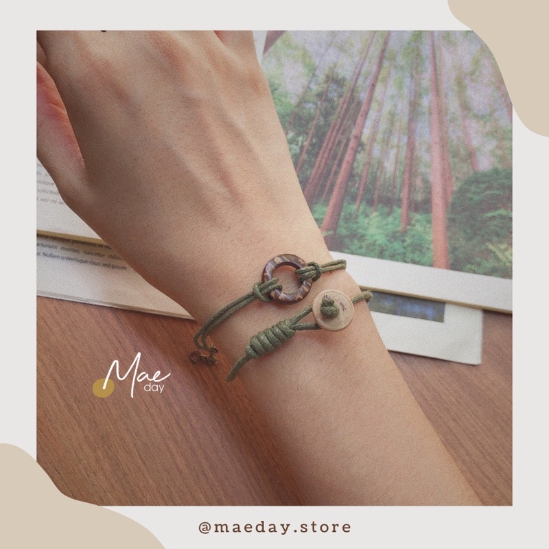 Vòng Sumi - Vòng cổ / dây chuyền, vòng tay khoen gỗ vintage