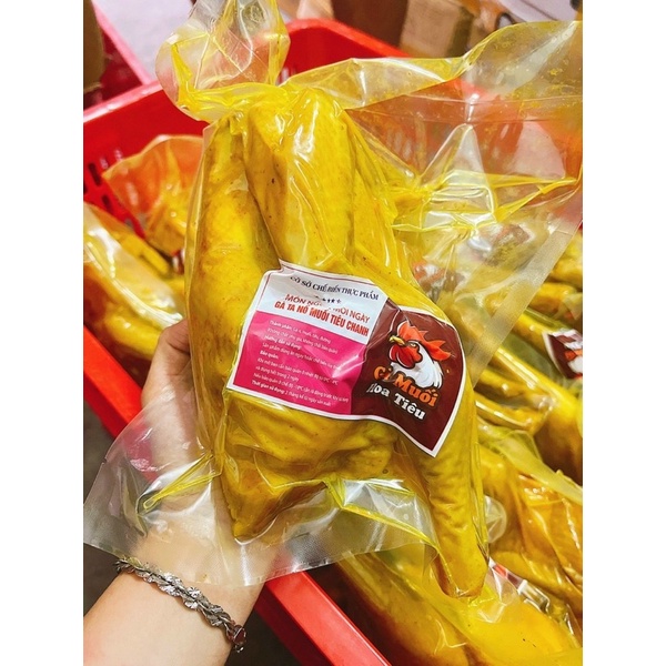 GÀ Ủ MUỐI nguyên con không đầu 1 KG