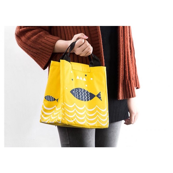 Túi đựng cơm giữ nhiệt - Túi đựng hộp cơm hình cá Hiwi