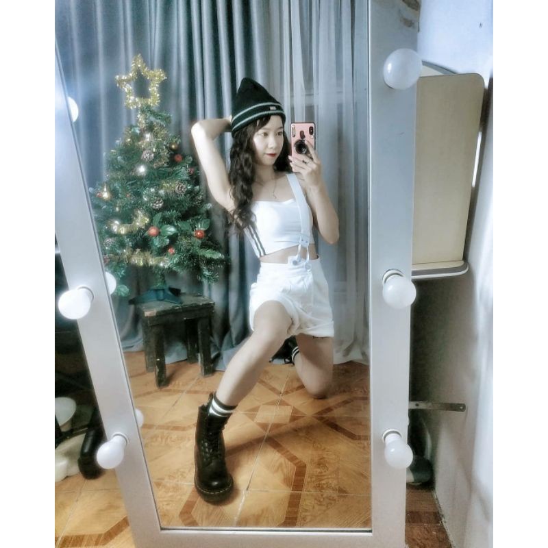 QUẦN YẾM BÒ SHORT JEANS NGẮN 1 DÂY CHÉO
