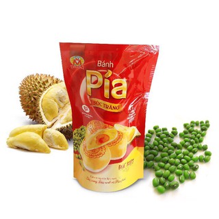 MỸ NGỌC _ 400g Bánh pía Đ2 ĐẬU XANH, SẦU RIÊNG, 1/2 TRỨNG MUỐI - Pia Cake Đ2 400g