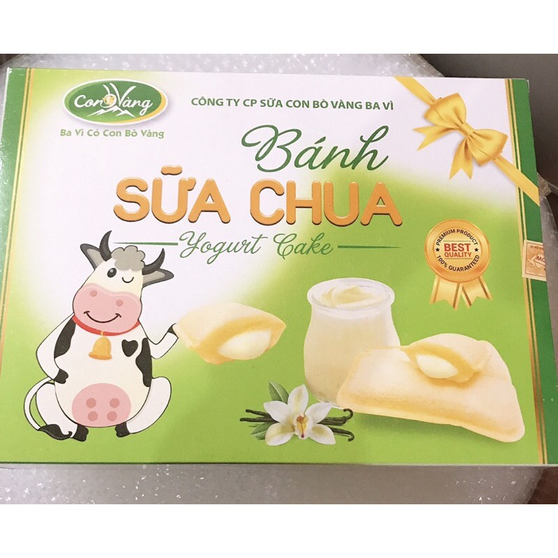 HỘp bánh sữa chua con bò vàng ba vì 300g