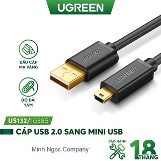 Cáp sạc usb 2.0 sang mini usb ugreen us132 dài 0,5m đến 3m - hàng chính hãng