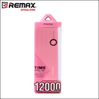 Pin sạc dự phòng remax proda time ppl-19 | ppl 19 12000mah có đèn led màu rất đẹp