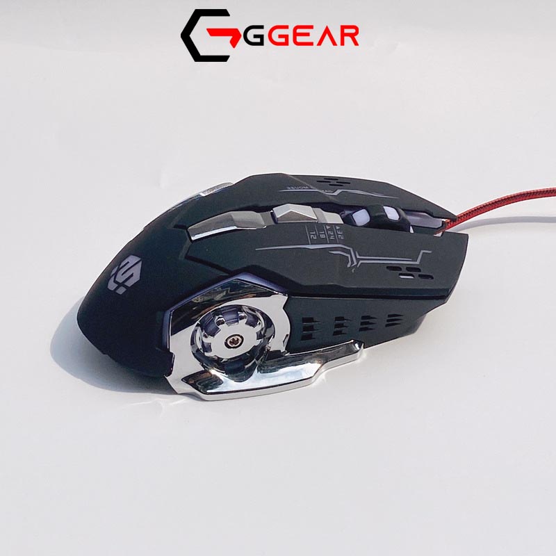 Chuột máy tính gaming GGEAR Mihun MG461 MACRO có dây 3200 dpi LED đổi màu dành cho game thủ văn phòng học tập làm việc