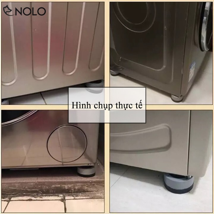 Combo 4 Chân Đệm Cao Su Giảm Xốc Giảm Rung Lắc Chống Ồn Cho Máy Giặt Máy Lạnh Bàn Ghế