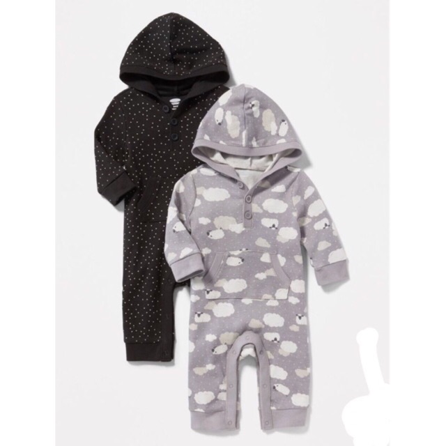 Body cotton dài có nón hàng Old navy