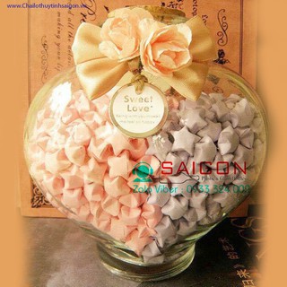 Hũ Thủy Tinh Trái Tim