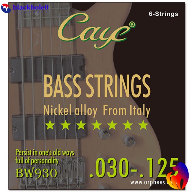 Set 4/5/6 dây đàn guitar bass BH CAYE BW