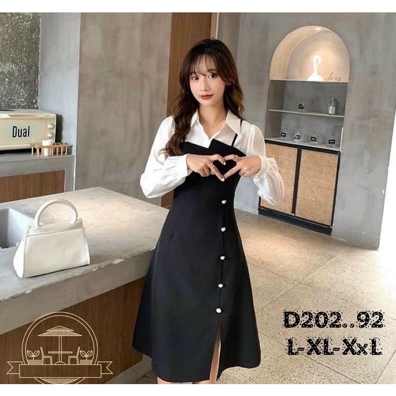 Đầm nút ngọc bigsize
