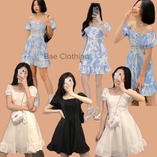 ĐẦM TRẮNG XINH ĐƠN GIẢN ĐẦM CHẠY BÈO Ở CỔ VÀ PHẦN TAY - THIẾT KẾ ĐAN DÂY Ở TRƯỚC ( kèm ảnh thật trải sàn )