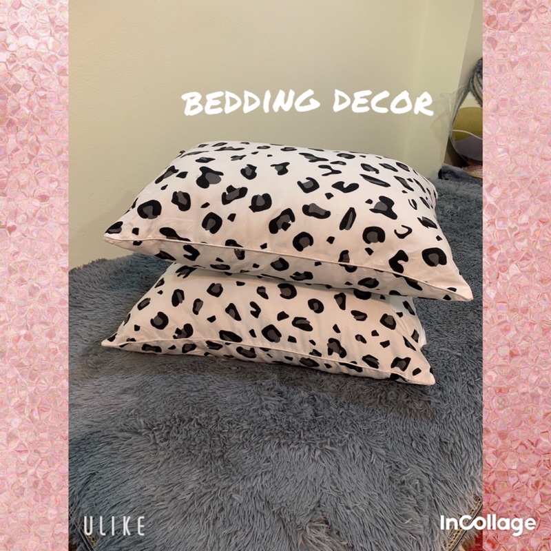 Ruột gối nằm bông sơ tinh khiết kích thước 40-65cm vỏ hoạ tiết da báo