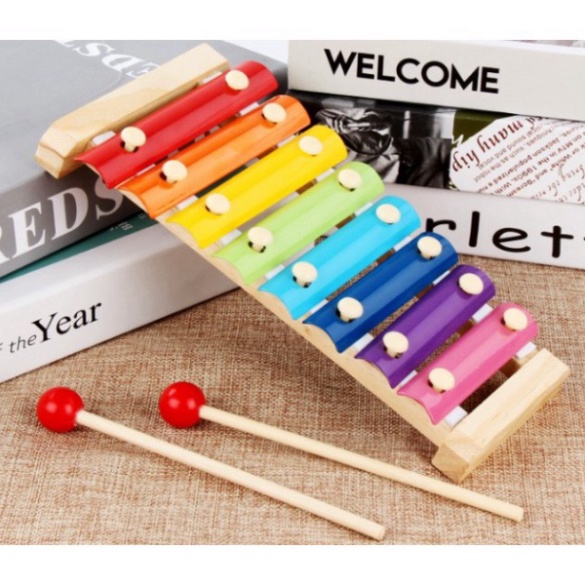 Đồ Chơi Đàn Gỗ Xylophone 8 Quãng-Đồ Chơi Âm Nhạc An Toàn Cho Bé TRITUEVIET