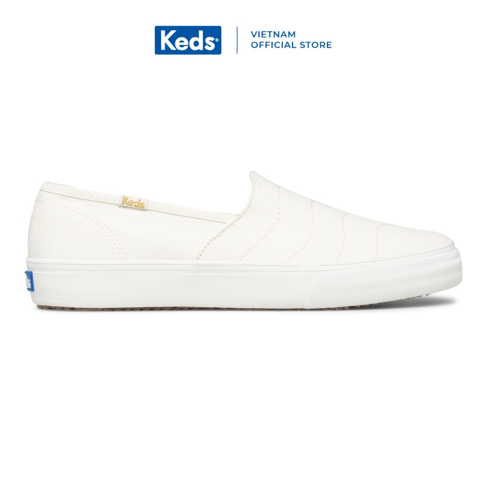 Giày Keds Nữ- Double Decker Wave Canvas Cream- KD065920