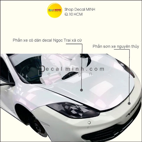 Decal Trắng Ngọc Trai Cao Cấp