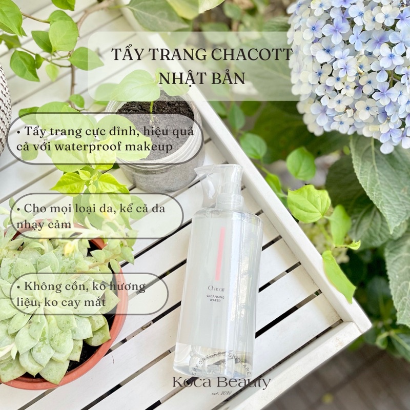 Nước tẩy trang Chacott Cleansing Water 500ml