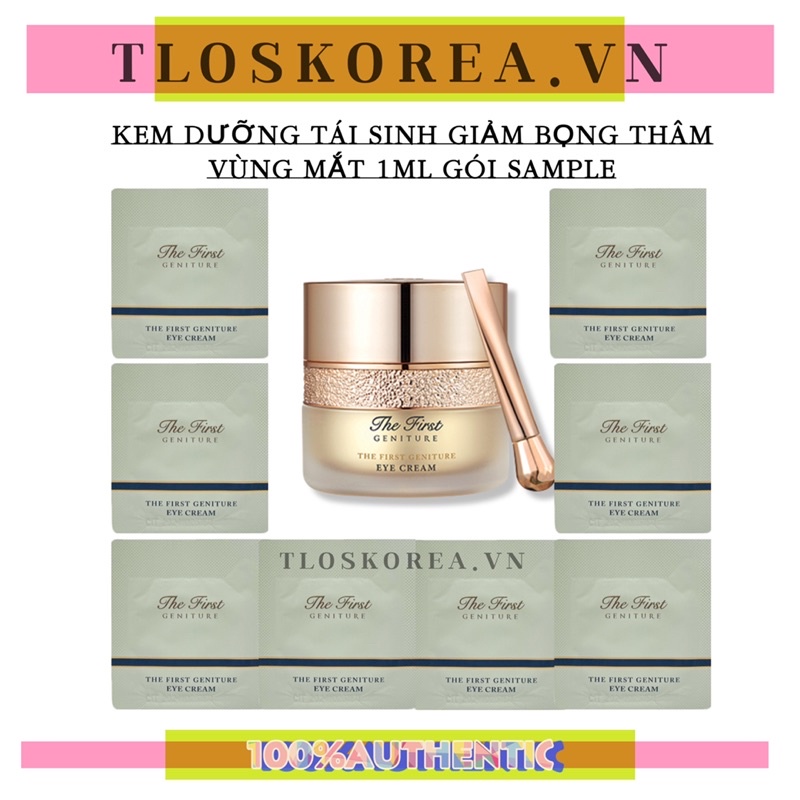 Gói Kem Mắt Ohui The First - Giảm Thâm, Chống Nhăn, Giảm Bọng Mắt - Ohui The First Geniture  Eye Cream 1ml