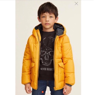 Áo Phao Bé Trai Basic Vàng