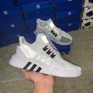 | Tặng Móc Khoá Giày | Giày EQT 2019 Trắng Đen Phản Quang