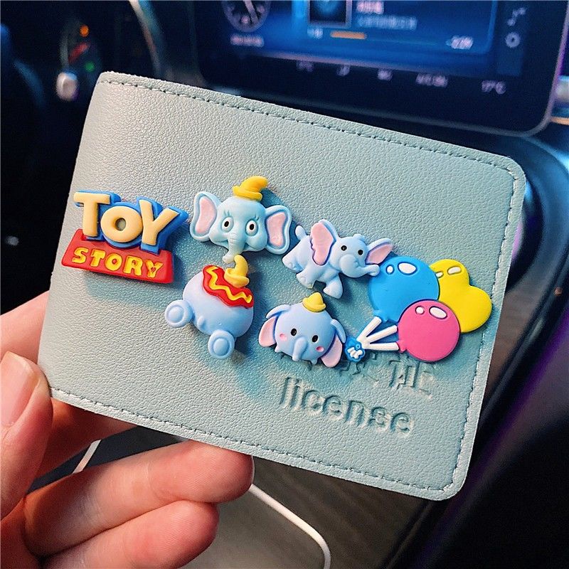 Ví Đựng Bằng Lái Xe Hai Trong Một Có 6 Ngăn Đựng Bằng Lái Xe Họa Tiết Hoạt Hình Dễ Thương Dành Cho Bạn Nữ