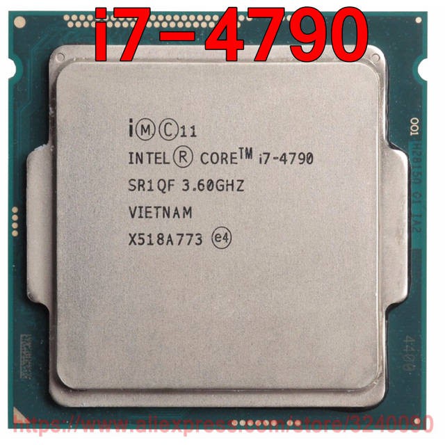 CPU Intel Core i7 4790 costa rica + tặng keo tản nhiệt nắp main h81 ,b85 , 87 , 97