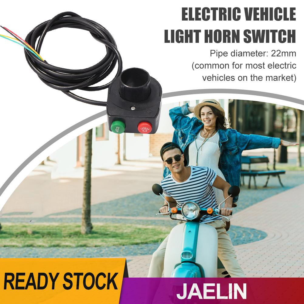 Công tắc đèn pha/ còi xe đạp điện 2 trong 1 chuyên dụng tiện lợi