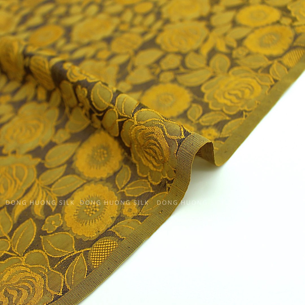 Vải Áo Dài Hà Đông,Quà Tặng vải Lụa Cao Cấp,Lụa satin hoa hồng