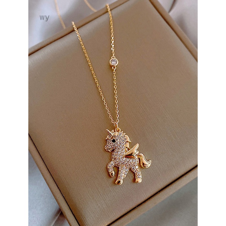 Vòng cổ Mặt Hình Kì Lân Đính Đá