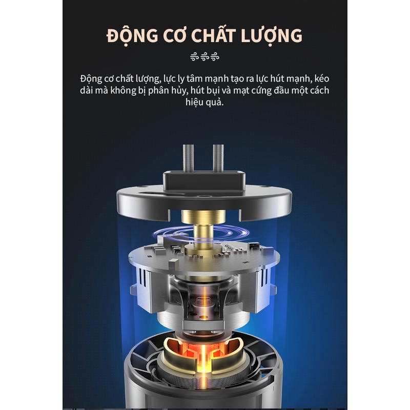 Máy hút bụi giường nệm cầm tay TSUKI TS-HC01 công suất mạnh mẽ, làm sạch ga giường tiện lợi, bảo hành 12 tháng,