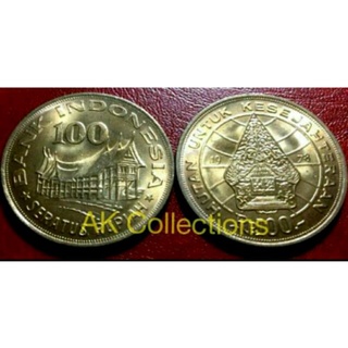 Đồng xu cổ kiểu ấn độ 100 Rupiah 1978