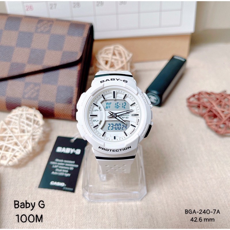 Đồng hồ điện tử nam nữ Baby-G BGA-240-7A- Đồng hồ unisex chính hãng Casio - Bảo hành 12 tháng