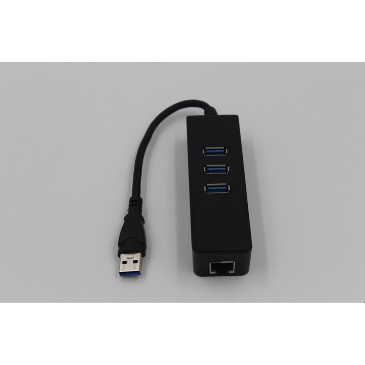 USB HUB 1 Ra 3 Cổng USB 3.0 Kèm 1 Cổng LAN 10/100/1000 Mbps - Tương thích Mibox, MAC OS