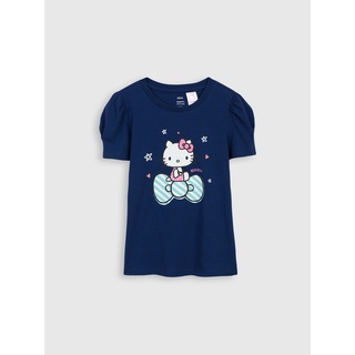 Áo phông bé gái cotton USA in hình Hello Kitty CANIFA - 1TS21S018