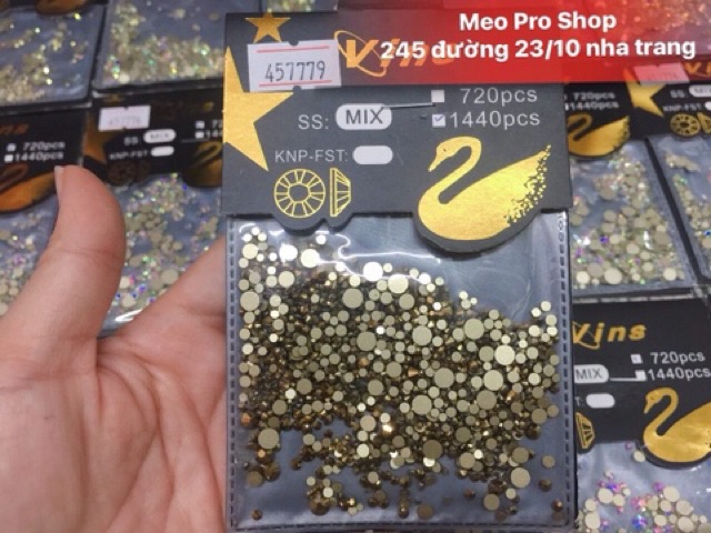 Đá đính móng mixx size 720 viên và 1440 viên