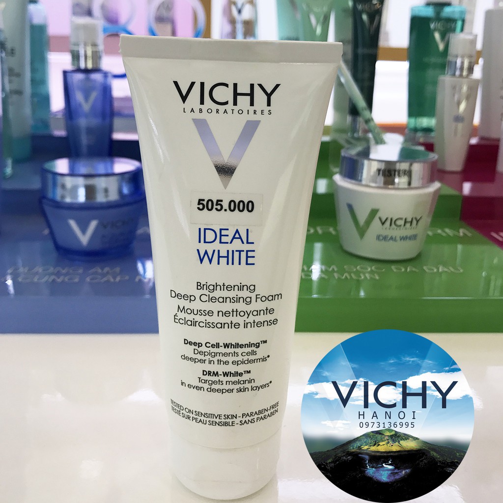 Sữa Rửa Mặt Tạo Bọt Dưỡng Trắng Da Vichy Ideal White Brightening Deep Cleansing Foam 100ml | BigBuy360 - bigbuy360.vn