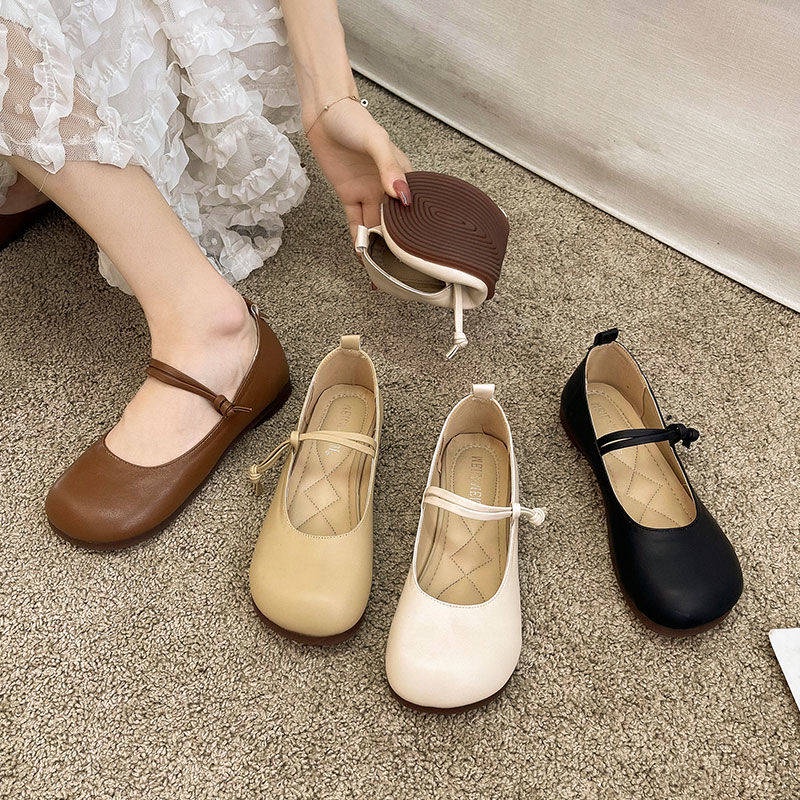 Giày mary jane bằng da thời trang hè cho nữ
