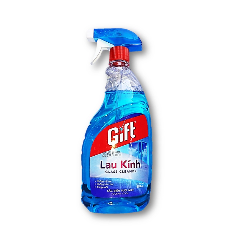 Nước lau kính Gift chính hãng can lớn 3.8kg dùng cho khách sạn, nhà hàng-Nước lau kính Gift Săc biển 3.8KG