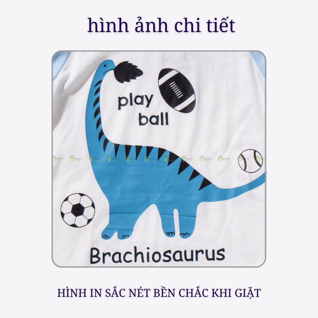 Bộ Dài Tay Cho Bé Trai, Bé Gái Vải Thun Lạnh Minky Mom Hoạ Tiết Gấu Pooh, Đồ Bộ Dài Tay Cho Bé Mặc Nhà MKMTD2201