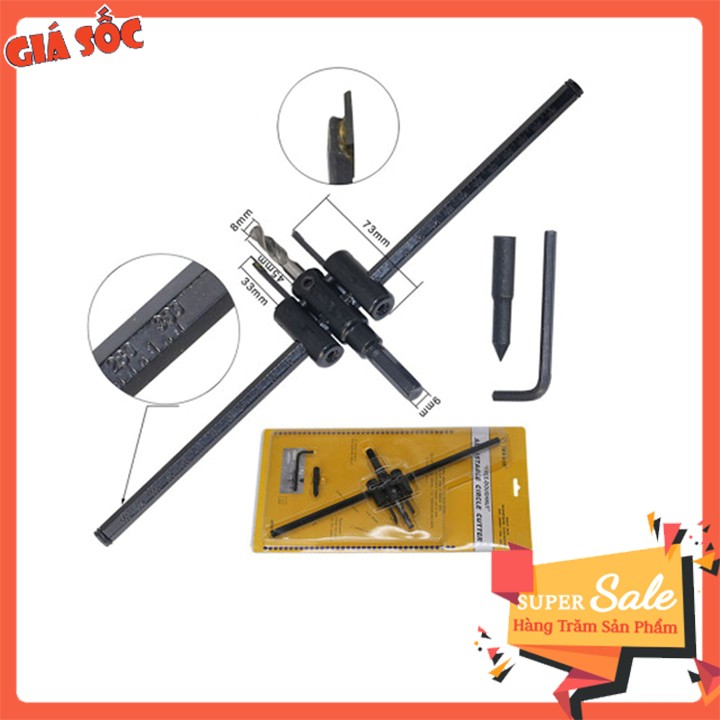 Mũi Khoan Khoét Lỗ Tròn Thạch Cao, Gỗ - Vành khoét 40 - 200mm