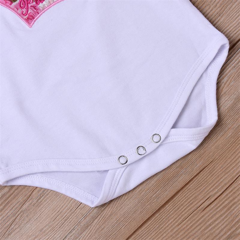 Áo bodysuit kèm quần họa tiết hoa dễ thương cho bé gái