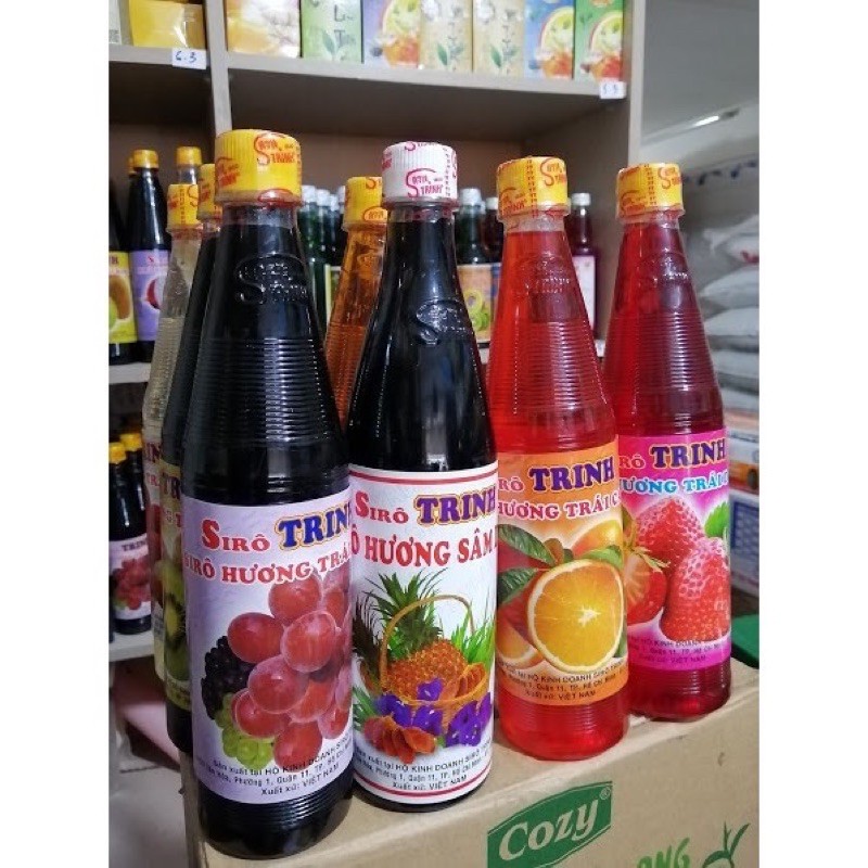 Siro Trinh 600ml đủ vị