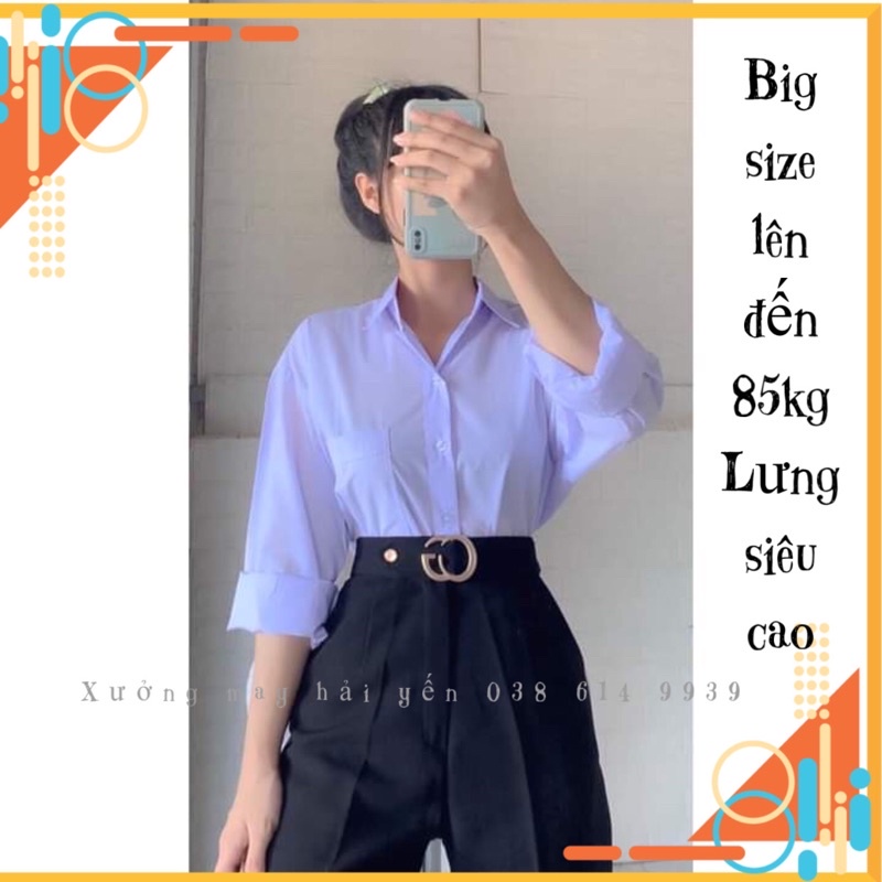 [Sale 50%] 💥Quần tây lưng siêu cao mã G có big size đến 85kg