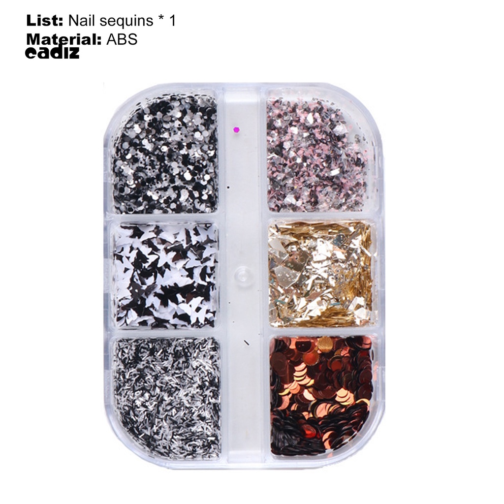 [Hàng mới về] Phụ kiện kim sa màu sắc lấp lánh dùng trang trí móng tay