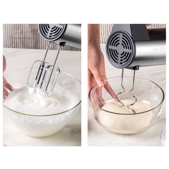Máy đánh trứng, đánh sữa, đánh bọt cafe cầm tay công suất lớn 450W HAEGER - Hỗ trợ tăng công suất
