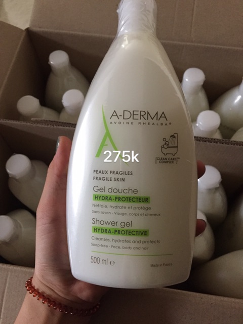 Sữa tắm giảm mụn lưng,viêm lỗ chân lông A-DERMA 500ml | BigBuy360 - bigbuy360.vn